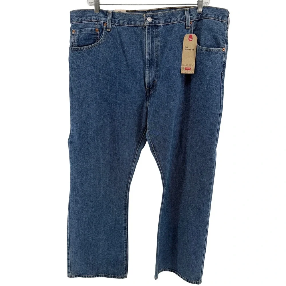 Levis 517 Bootcut Jeans Mens 44x30 Medium Wash Blue Denim 00517-4891 NWT